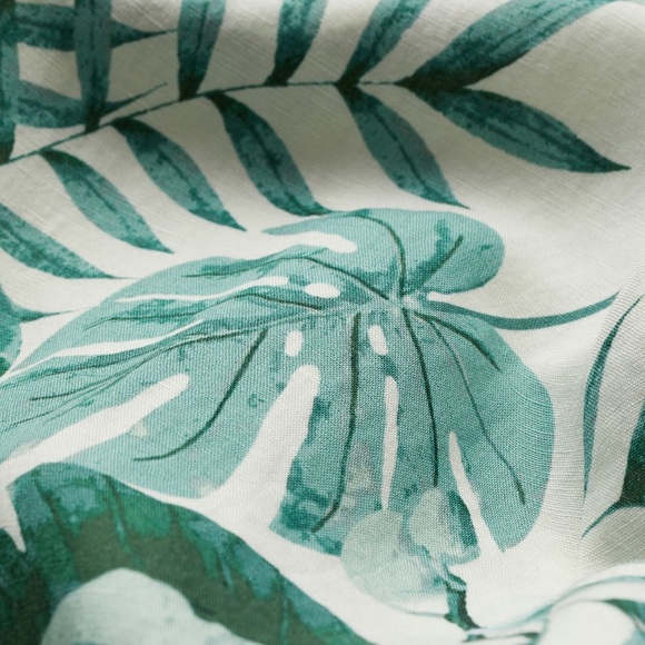 NWT Johanna Ortiz for H&M Natural White Leaf Dress - Picture 11 of 13